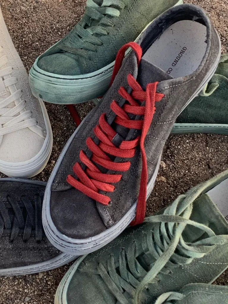 The first sneakers from Ground Cover made in Portugal with recycled cotton and hemp